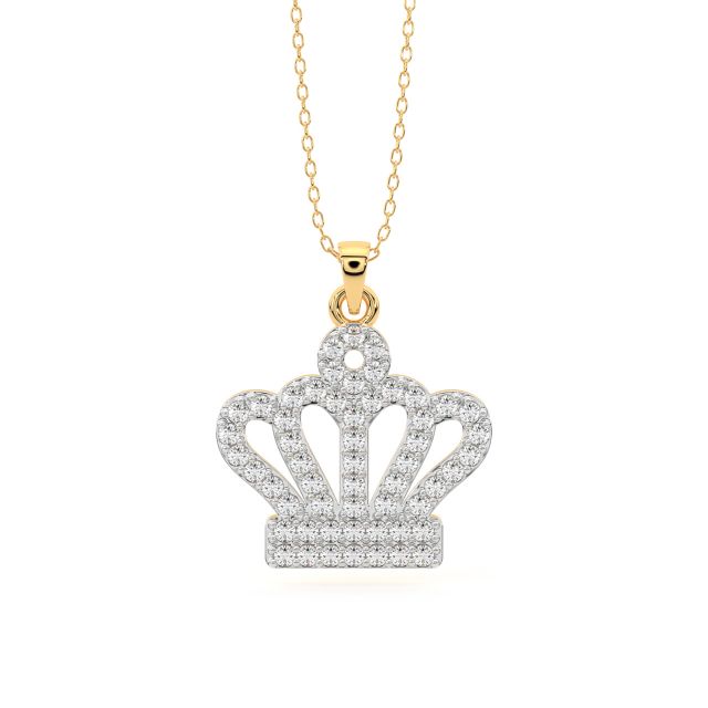 Queen's Crown Diamond Pendant
